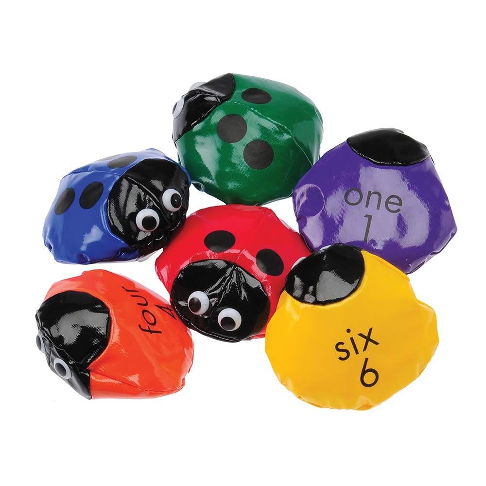 Bean Bags Cre8tive Minds Number para crianças, conjunto de 6 multicoloridos