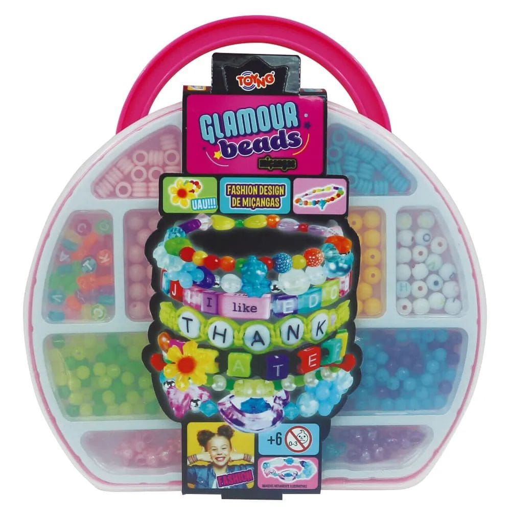 Kit Miçangas Glamour Maleta Meia Lua Infantil - Toyng 51864
