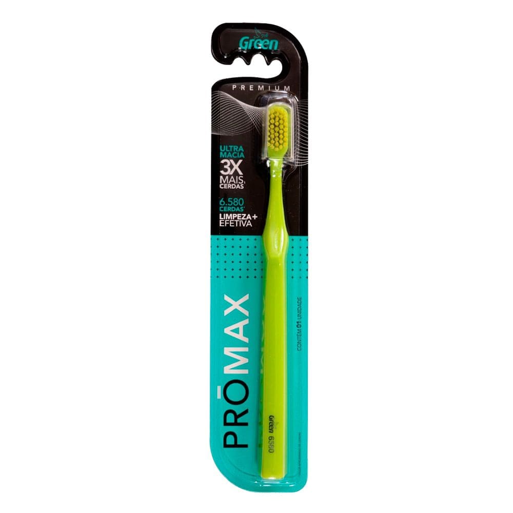 Escova Dental Green Promax Ultra Macia Cores diversas 1 Unidade