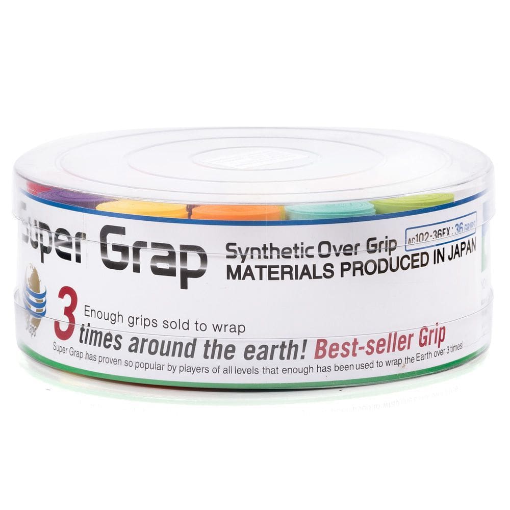 Overgrip Yonex Super Grap Colorido Com 36 Unidades