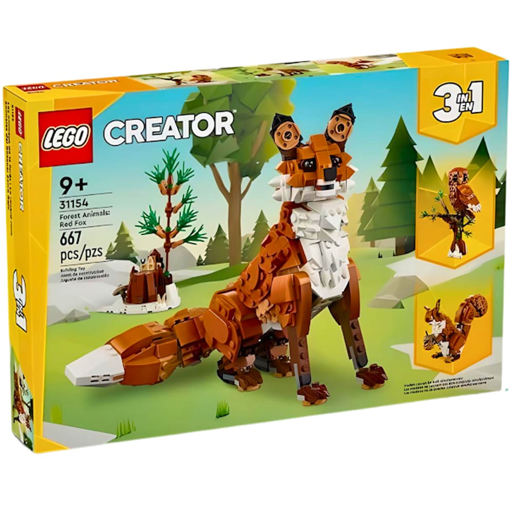 Lego Creator Animais Da Floresta Raposa Vermelha 31154