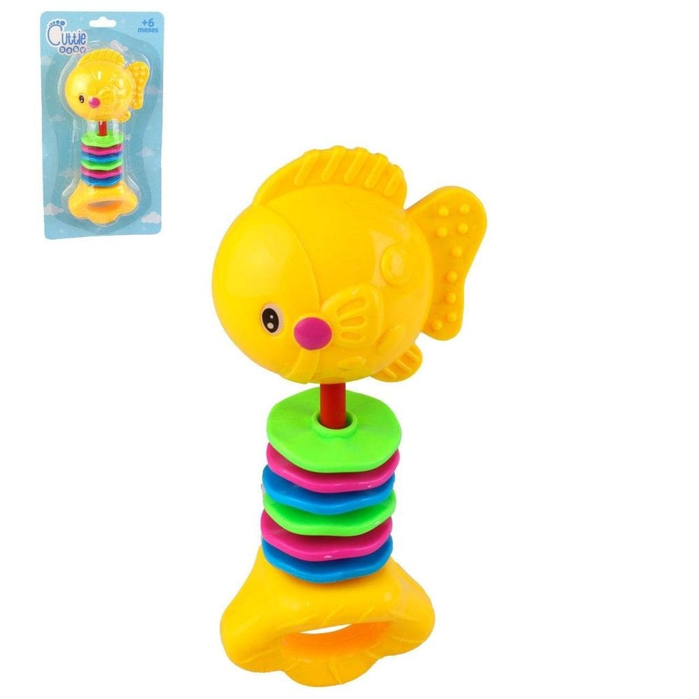 Chocalho Para Bebê Plástico Fundo do MAR Color - Tudo em Caixa