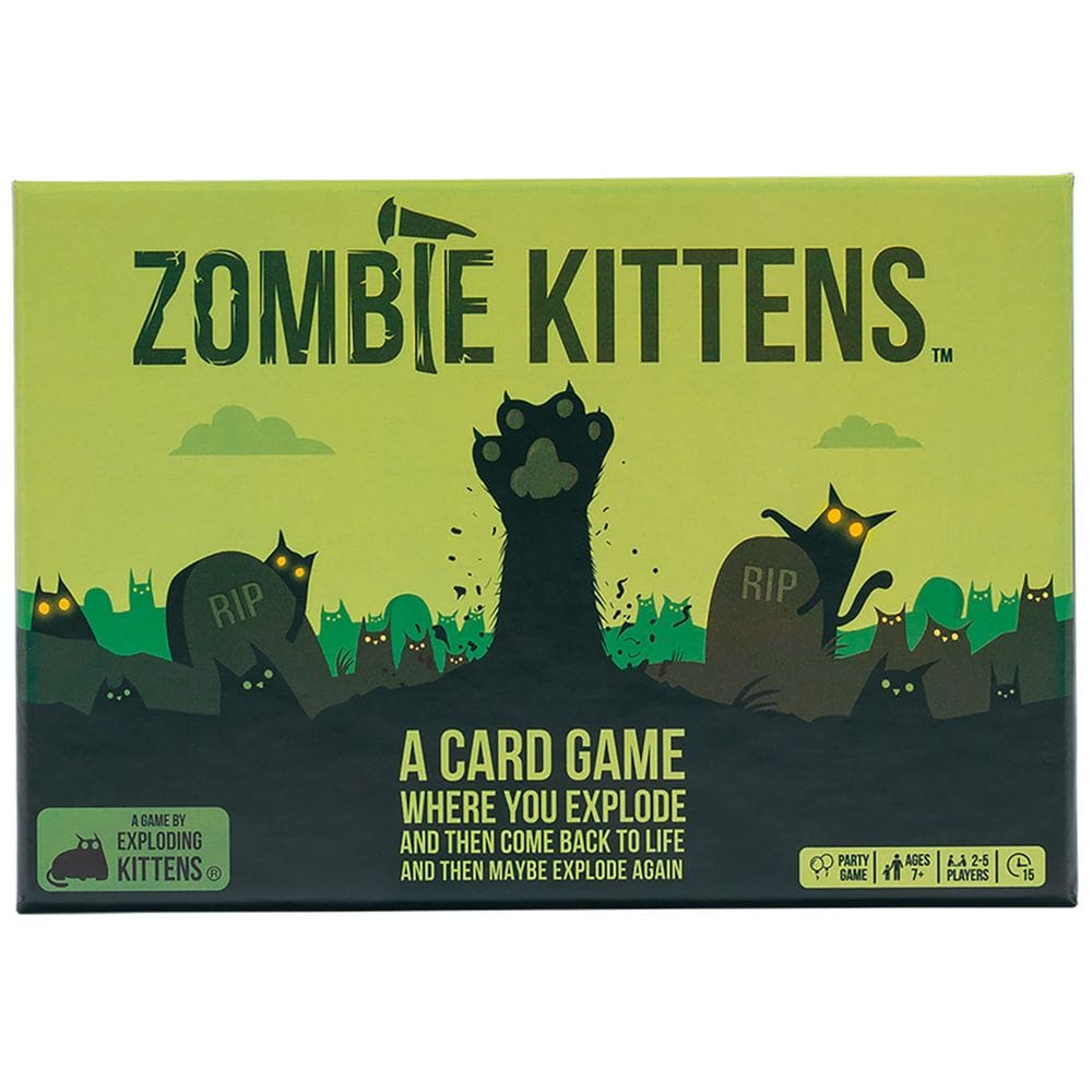 Jogo de cartas Exploding Kittens Zombie Kittens 2-5 jogadores 7+