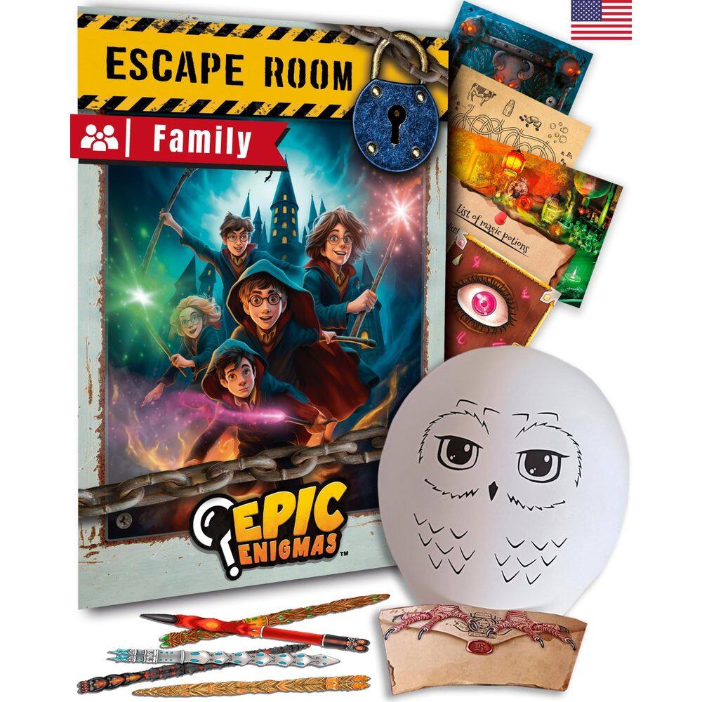 Jogo de Tabuleiro EPIC ENIGMAS Harry Magic Escape Room 5-12 Years