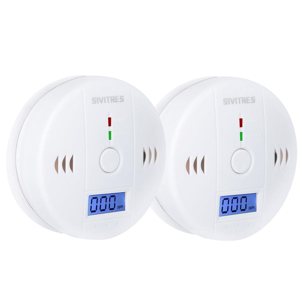 Detector de monóxido de carbono SIVITRES CO Alarm com display LED