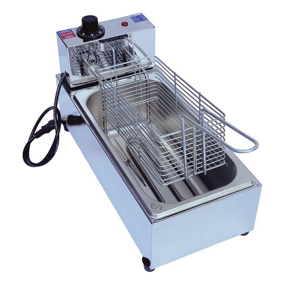 Fritadeira Elétrica Industrial Cuba Inox 3 LITROS