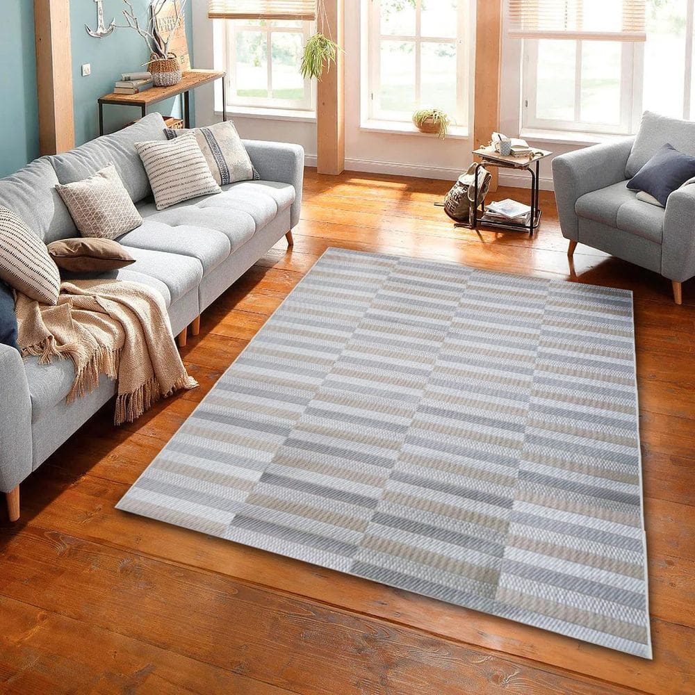 Tapete Sala Top 2,00X2,50 Antider. Slim Compasso Areia