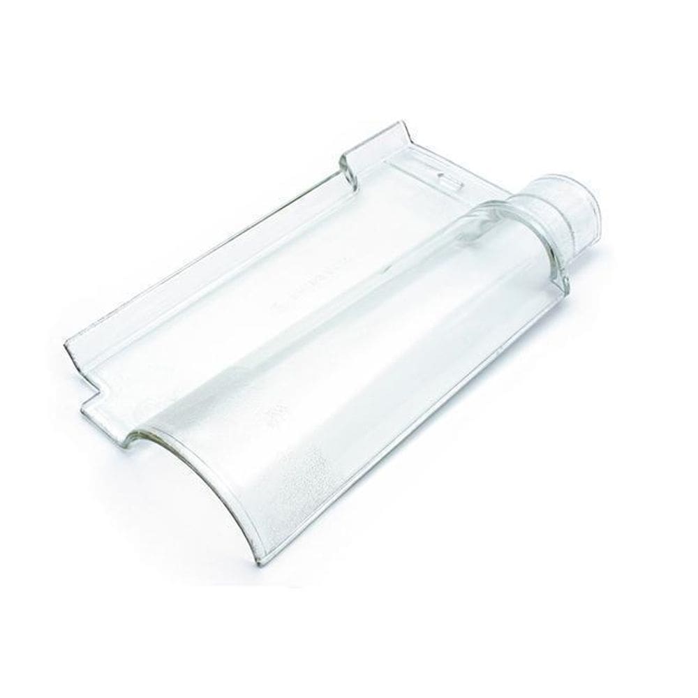 Kit Com 3 Telhas De Vidro Transparente Modelo Portuguesa