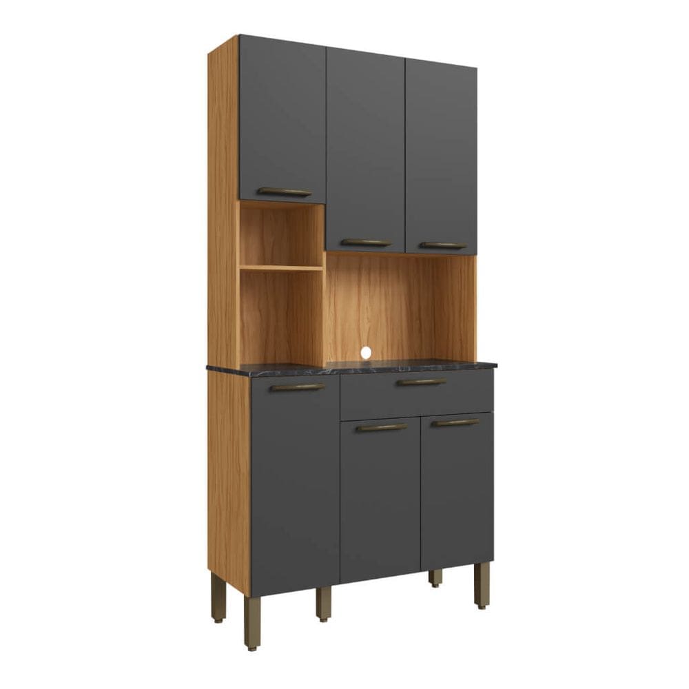 Kit Cozinha Compacta Ronipa Pinot 06 portas MDF