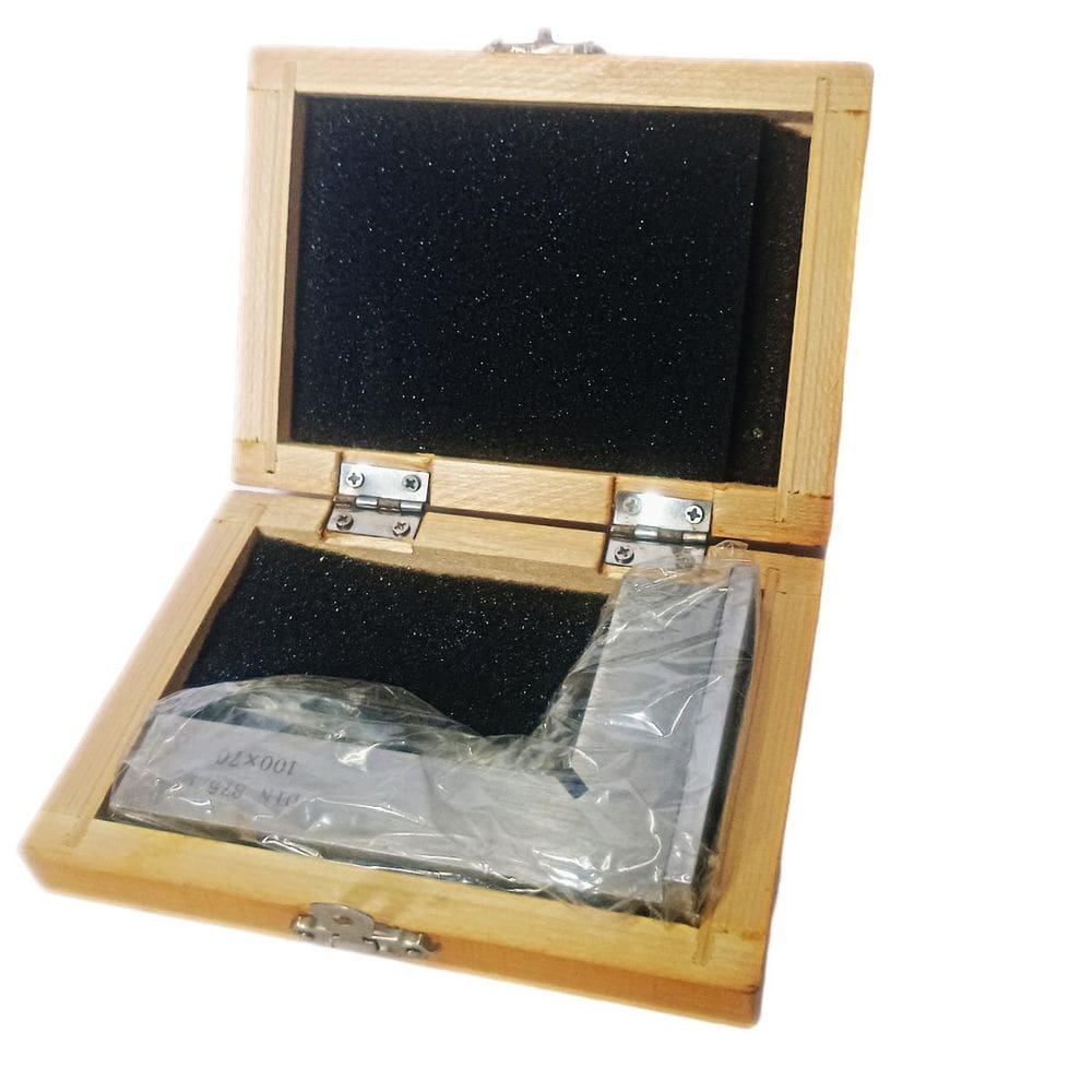 Esquadro De Luz Mecânico Com Base Din 875/1 100 X 70 Mm Eda