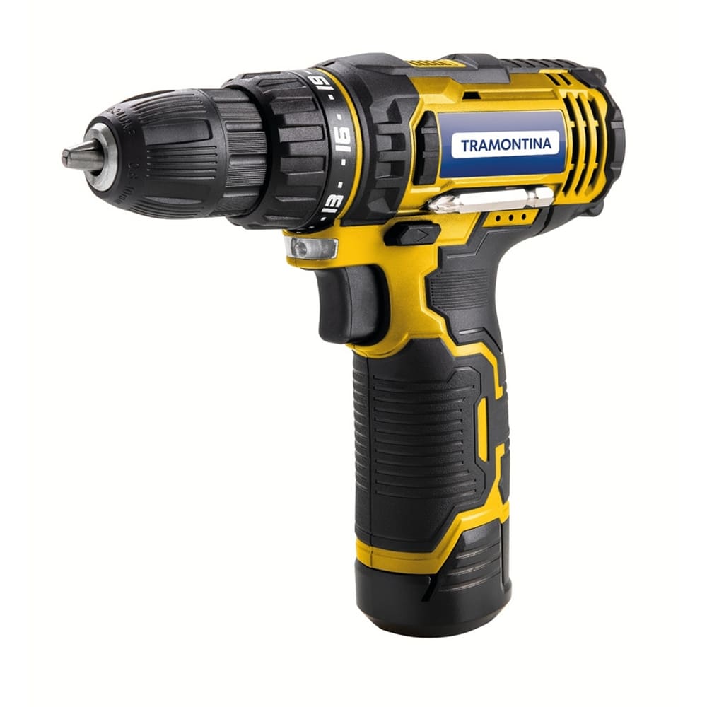 Parafusadeira/Furadeira à Bateria 12V - 30 peças Tramontina