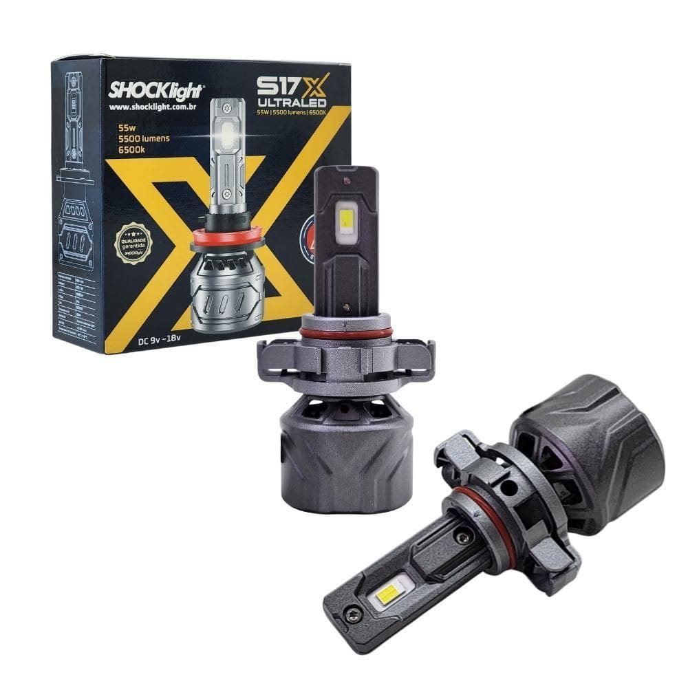 Lampada De Led Para Farol Ultraled Shocklight S17X H16