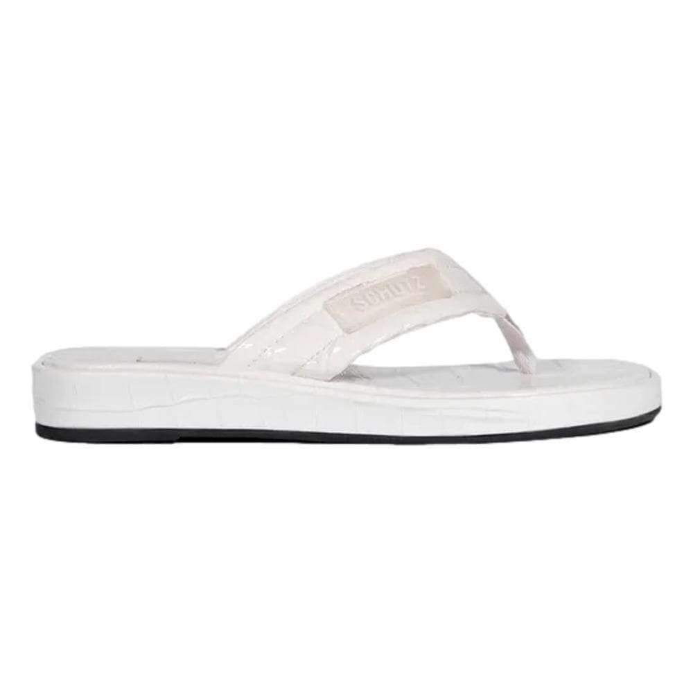 Chinelo Schutz Couro Feminino Zoe S221290001