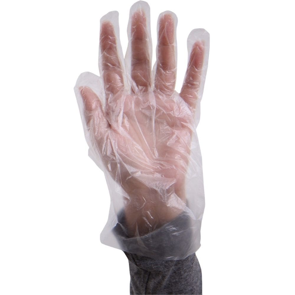 Luva Descartável em Polietileno Transparente Prevemax CA 44785 100 un
