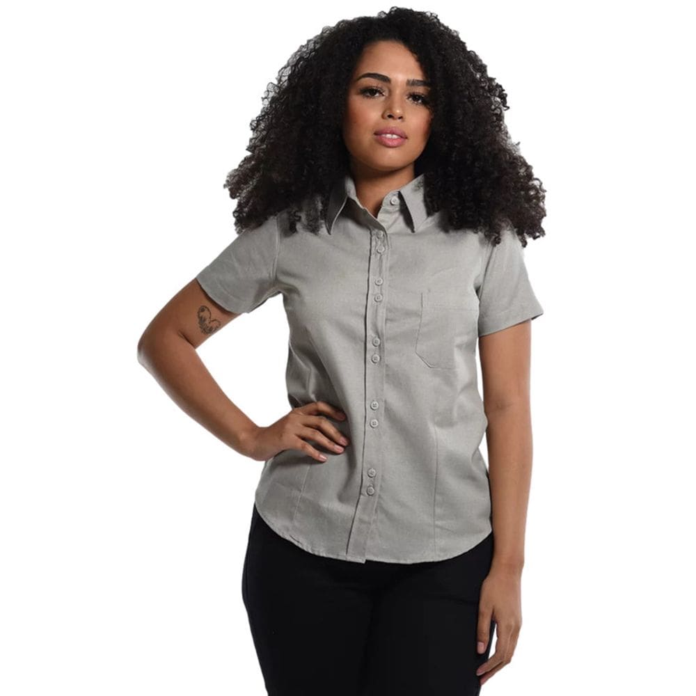 Camisete Unioffice Manga Curta Cinza