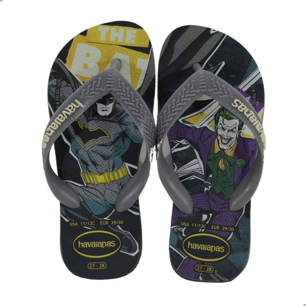 Chinelo Havaianas Kids Top Herois Dc Infantil Menino  7017943