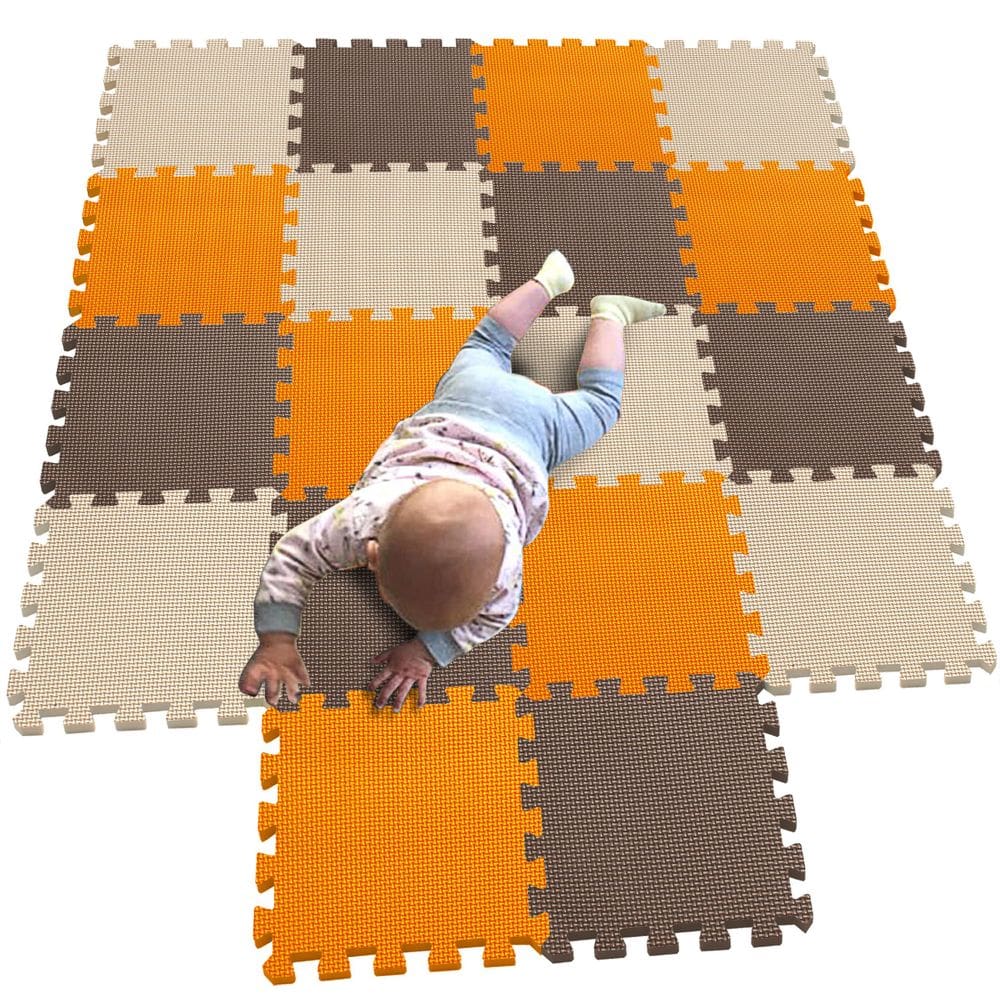 Puzzle Play Mat MQIAOHAM 18 peças de azulejos de espuma macios para bebês e crianças
