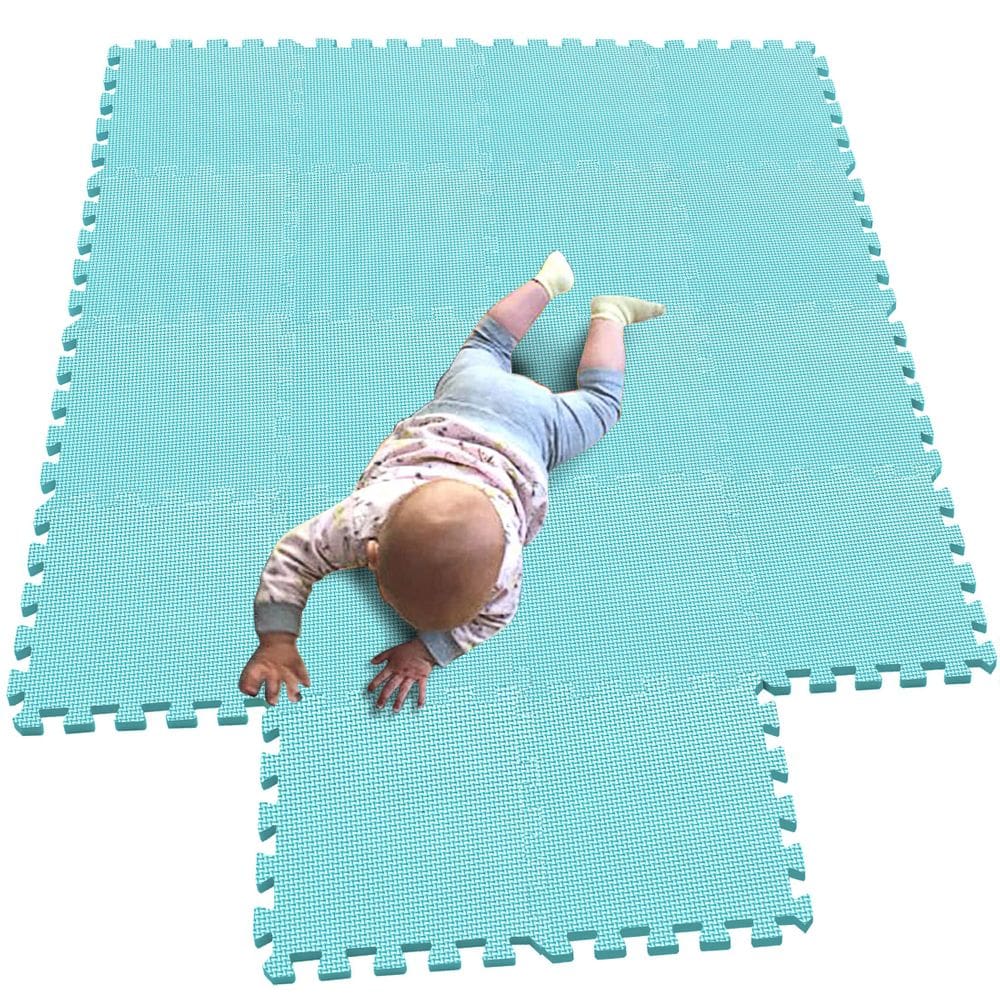 Puzzle Play Mat MQIAOHAM 18 peças de piso de espuma macia para bebês
