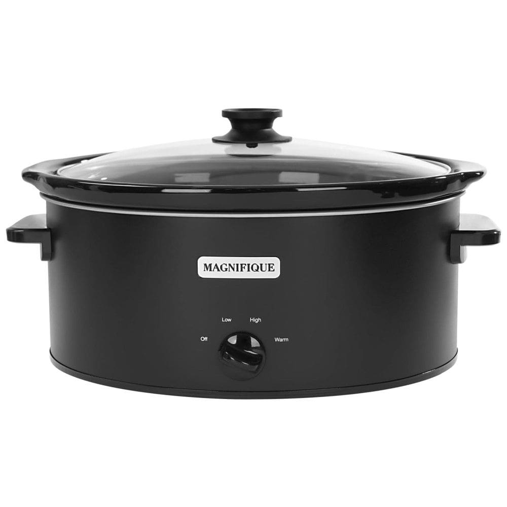 Panela Elétrica Programável 3,7L com Assadeira de Cerâmica e Display LED, 110V 260W, MAGNIFIQUE, Preta