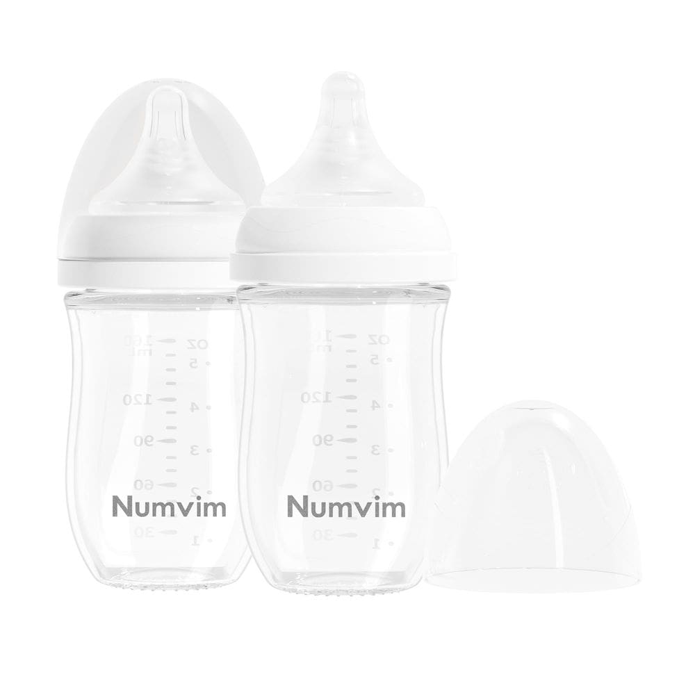 Mamadeira NUMVIM Glass Nurturing Gentle 150 mL 0 meses ou mais