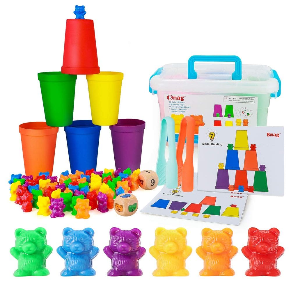 Counting Bears Bmag com copos de seleção, jogos de aprendizagem de matemática