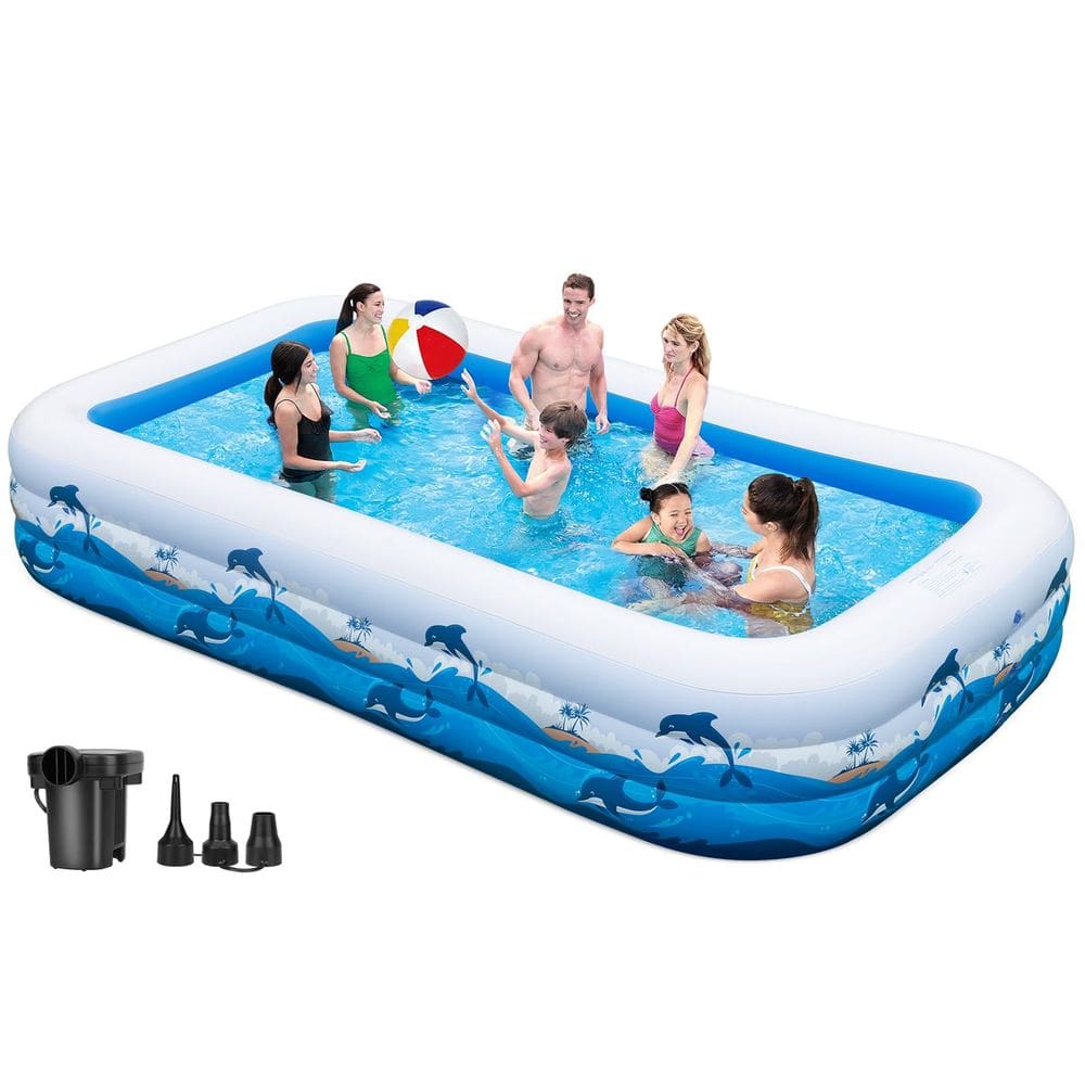 Piscina inflável BEFAMALI Extra Large 330x180x55cm com bomba