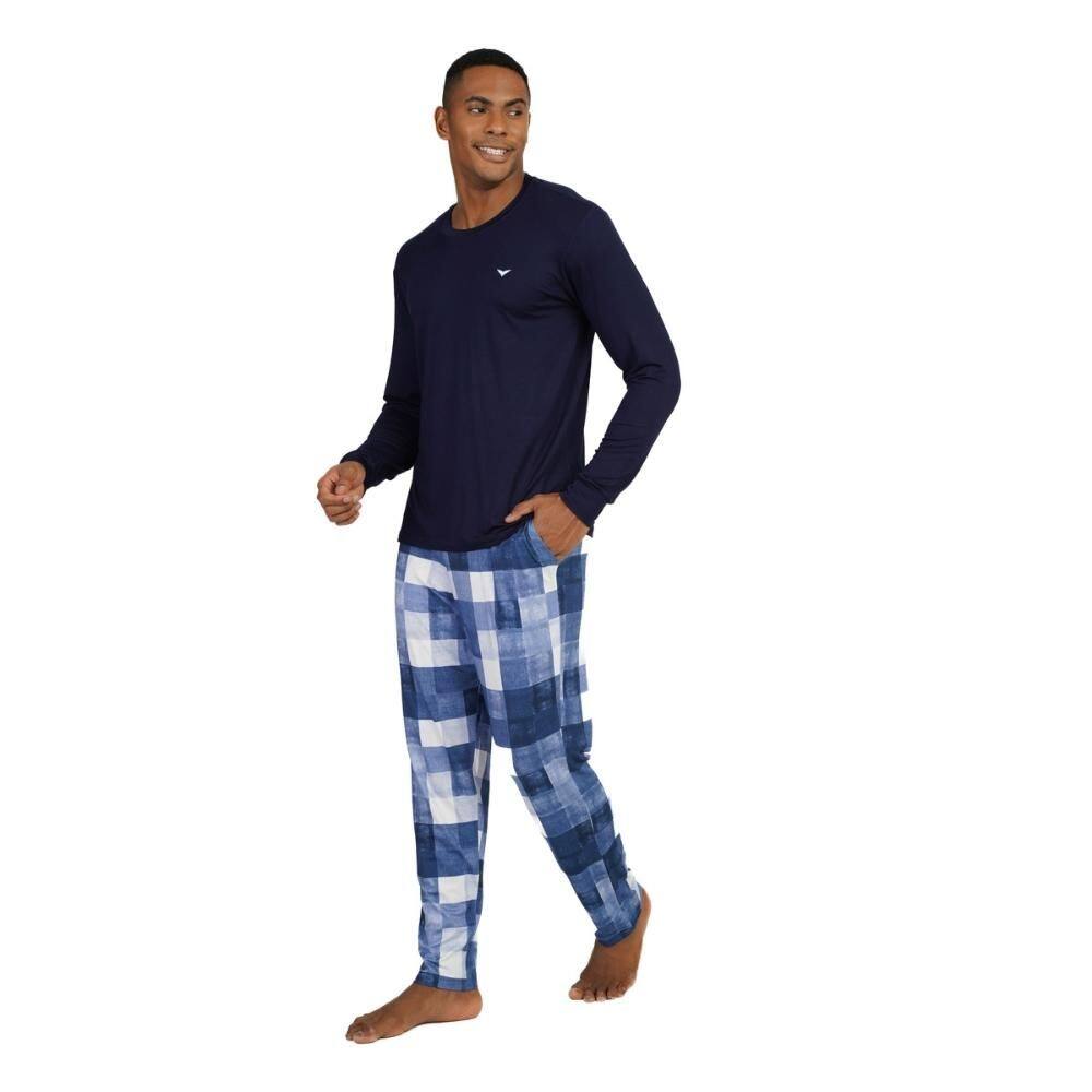 Pijama Masculino Longo Visco com Bolso - 258130