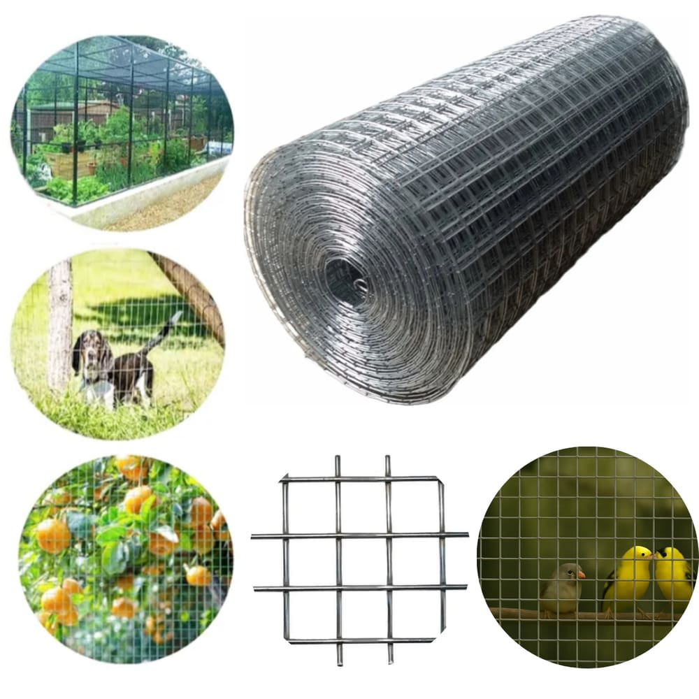 Rolo Tela 25mm Soldada P/ Animais Jardim Pet 1m x 1m