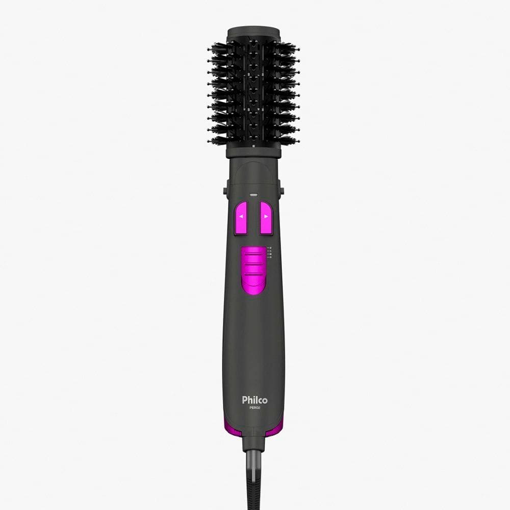 Escova Rotativa Philco PER02 2 em 1 1300W Cinza Bivolt
