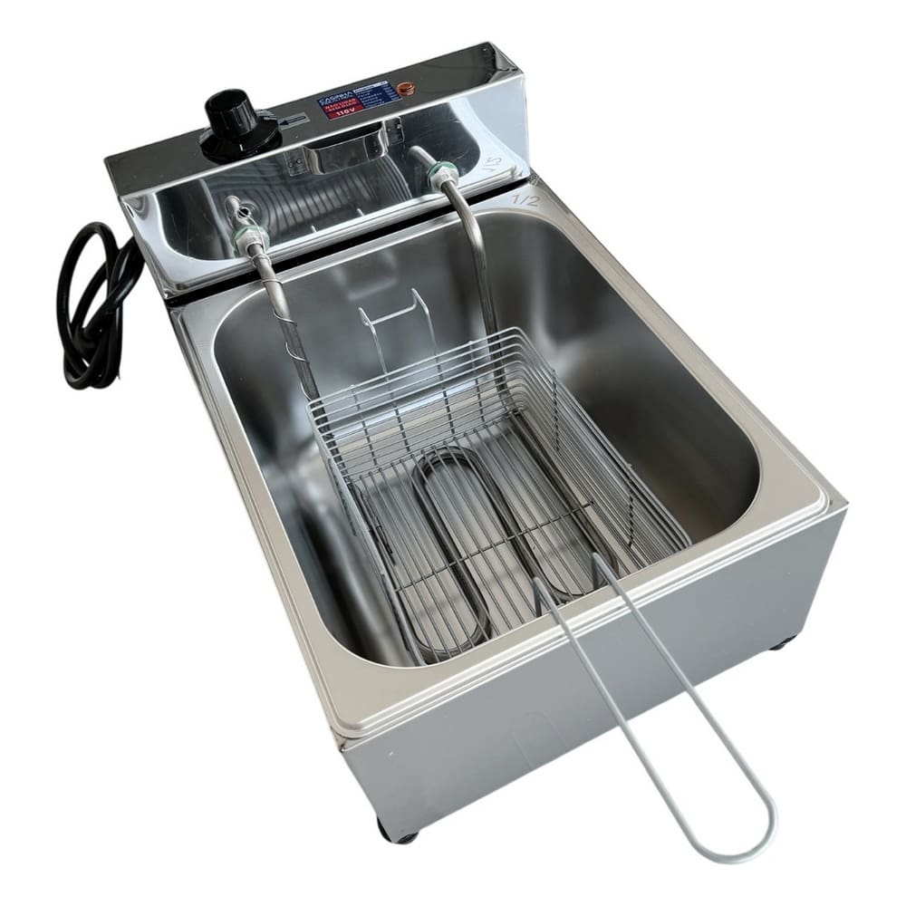 Fritadeira Industrial Elétrica Cuba 7l Inox