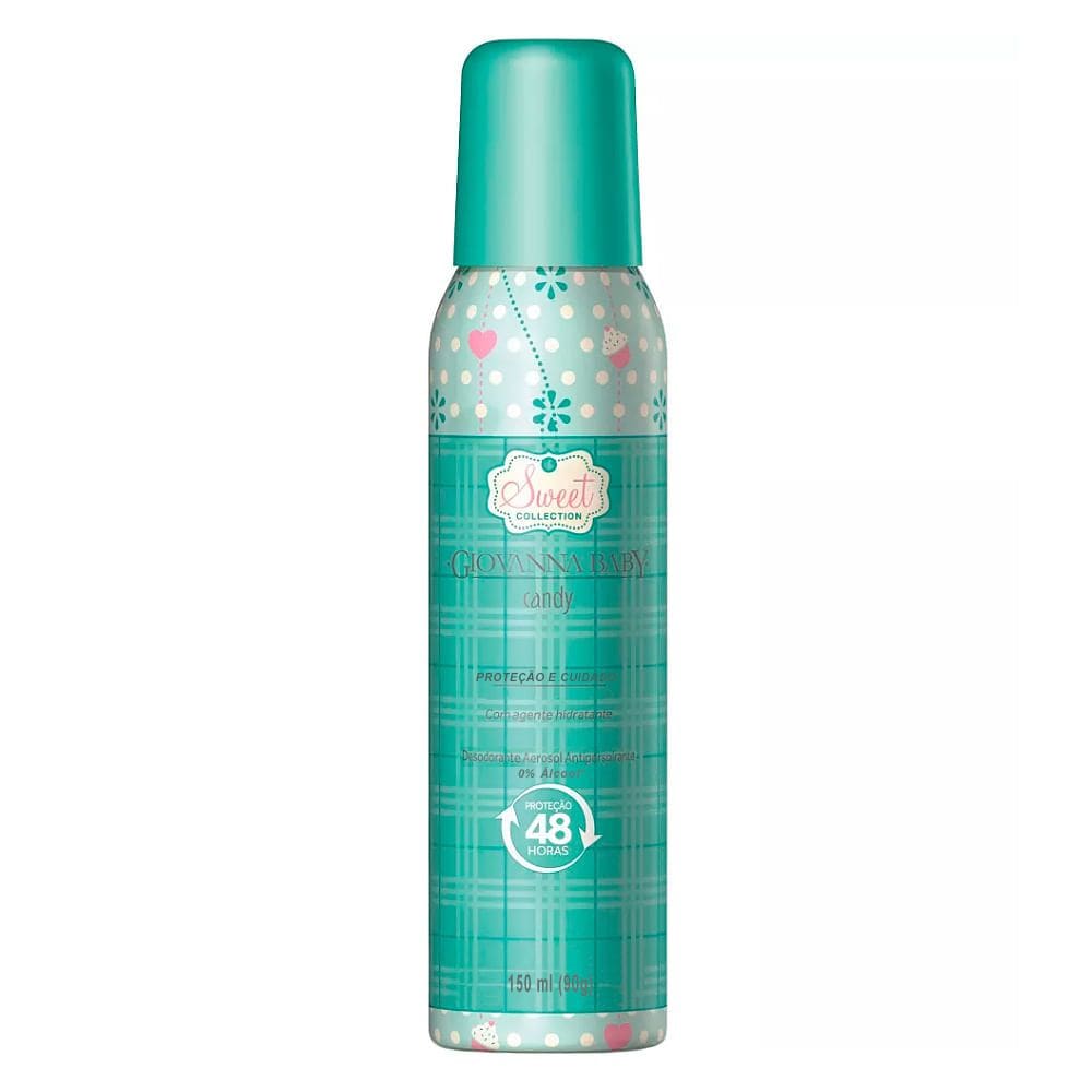 Desodorante Giovanna Baby Sweet Collection Candy Aerosol Antiperspirante 48h com 150ml