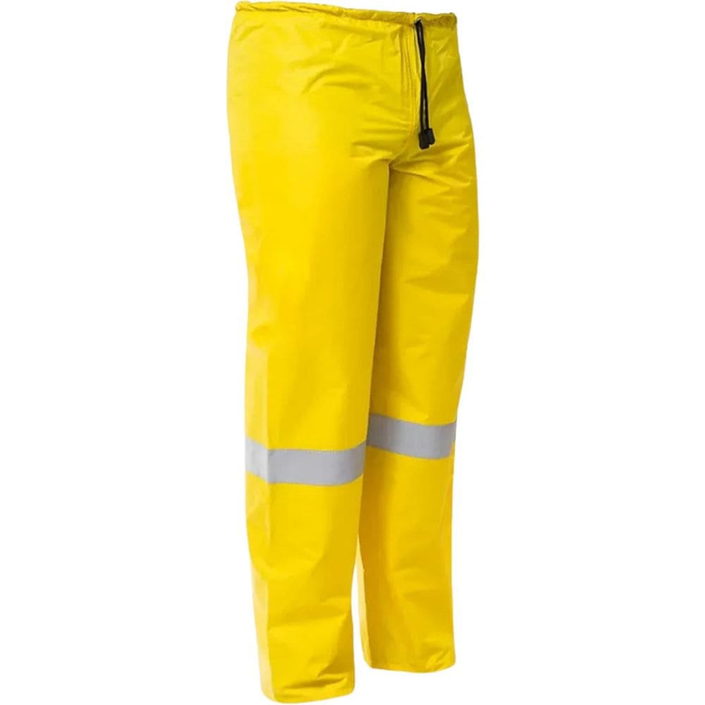 Calça de segurança nylon amarela silk elástico sem bolso Pantaneiro 670C Vértice CA 28740