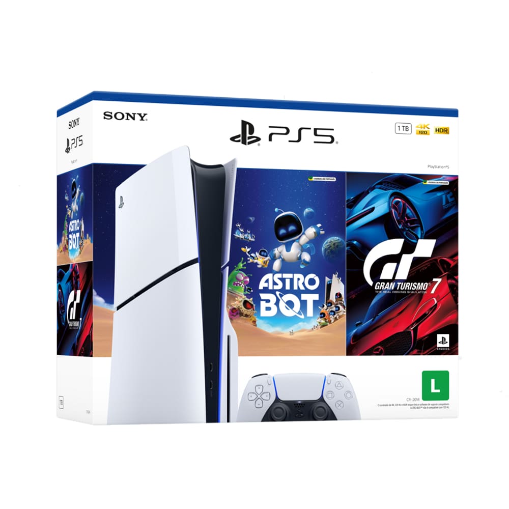 Console PlayStation®5 Slim Disk- Pacote ASTRO BOT e Gran Turismo 7