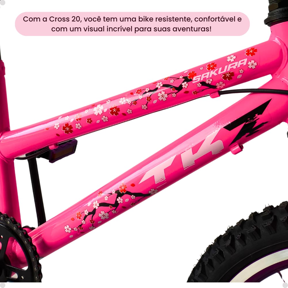 Bicicleta TKZ Sakura Princess Aro 20 Alumínio