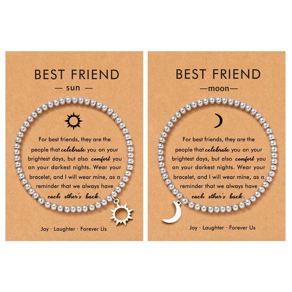 Pulseiras OBSUN Sun and Moon Best Friend para mulheres