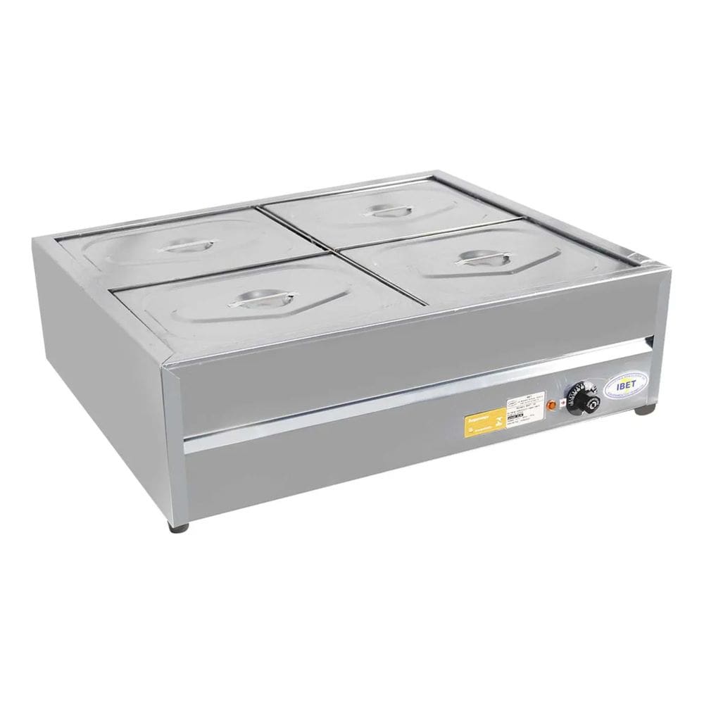Buffet de Mesa Térmico Banho-Maria Self-Service 4 Cubas Ibet