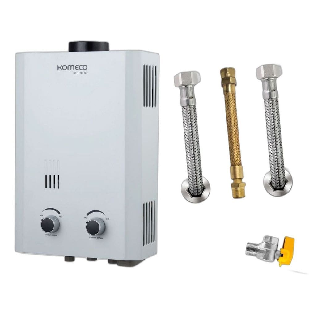 Kit Aquecedor Komeco 7L GN KO07M + Acess. Ligação