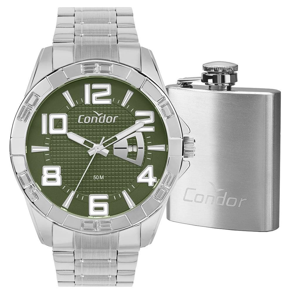 Kit Relógio Condor Masculino Speed Prata - CO2117AW/K4V