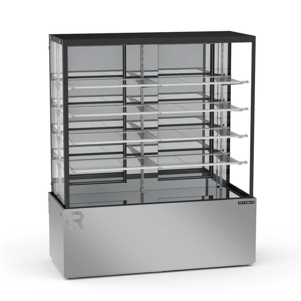 Vitrine Refrigerada 1,45 Metros 4 Prateleiras Titanium Premium Inox VTPRR1450 4P 220V - Refrimate