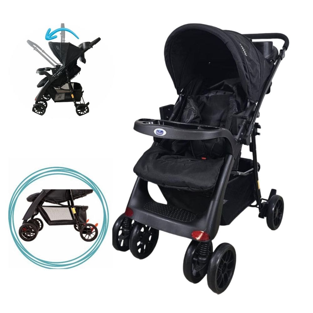 Carrinho Bebê Atena Reversível Até 15 Kg Capota Retrátil