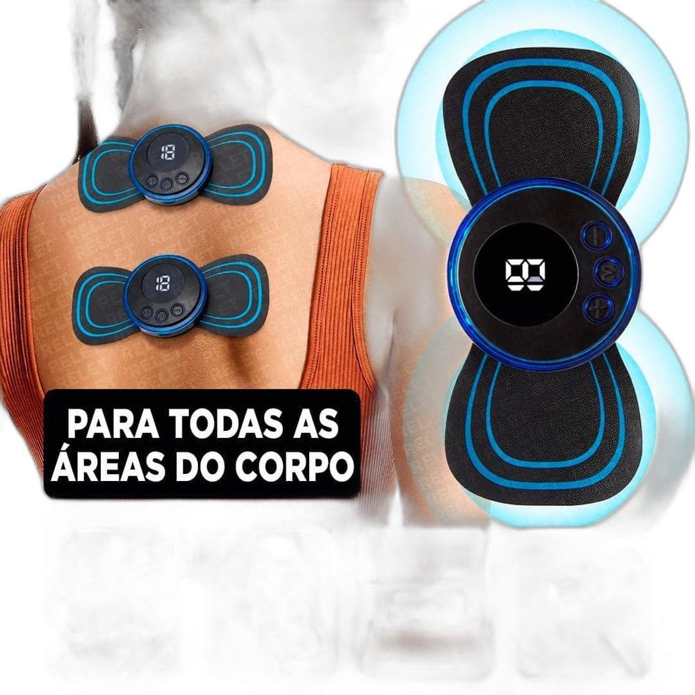 Massageador Elétrico Corporal Muscular Profissional Usb