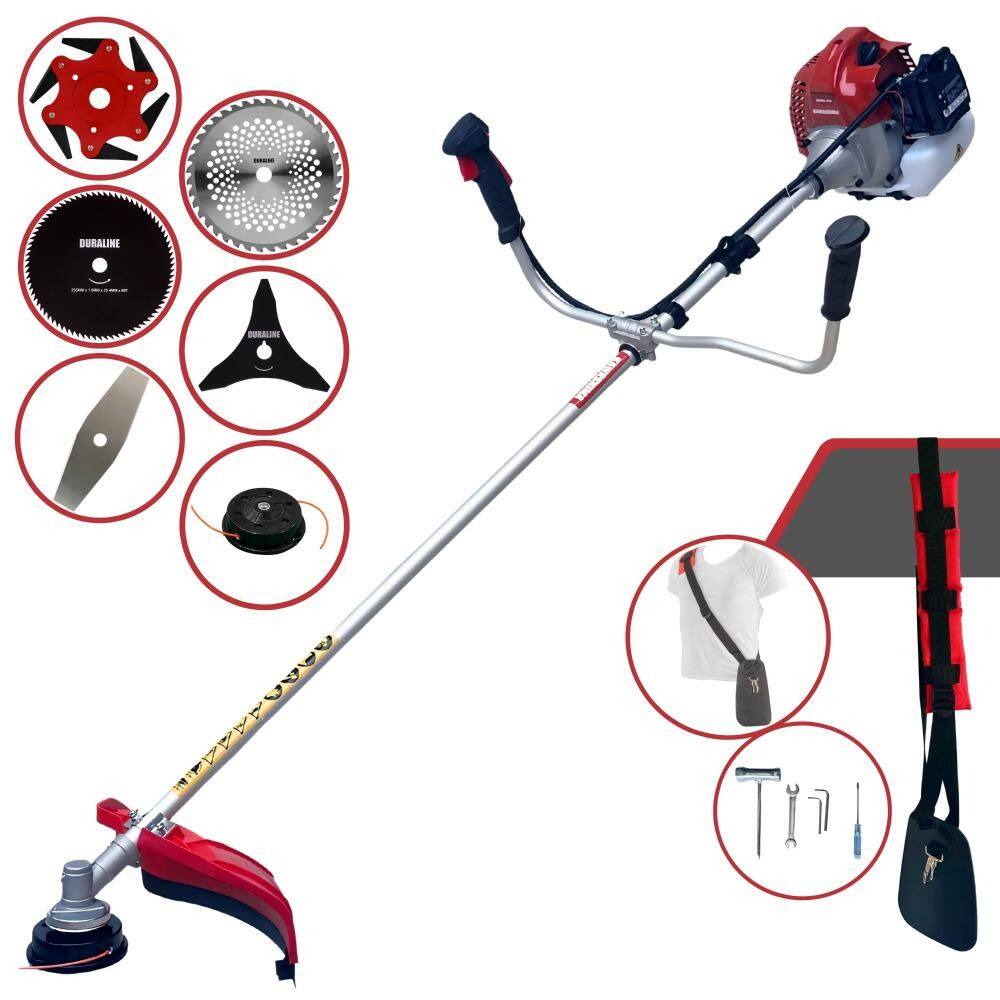 Roçadeira Multifuncional Completa Kawashima BCJ521L À Gasolina 2T 52cc 2,5HP Alta Rotação Ideal Para Todos os Tipos de Trabalhos C/ 6 Opções de Cortes