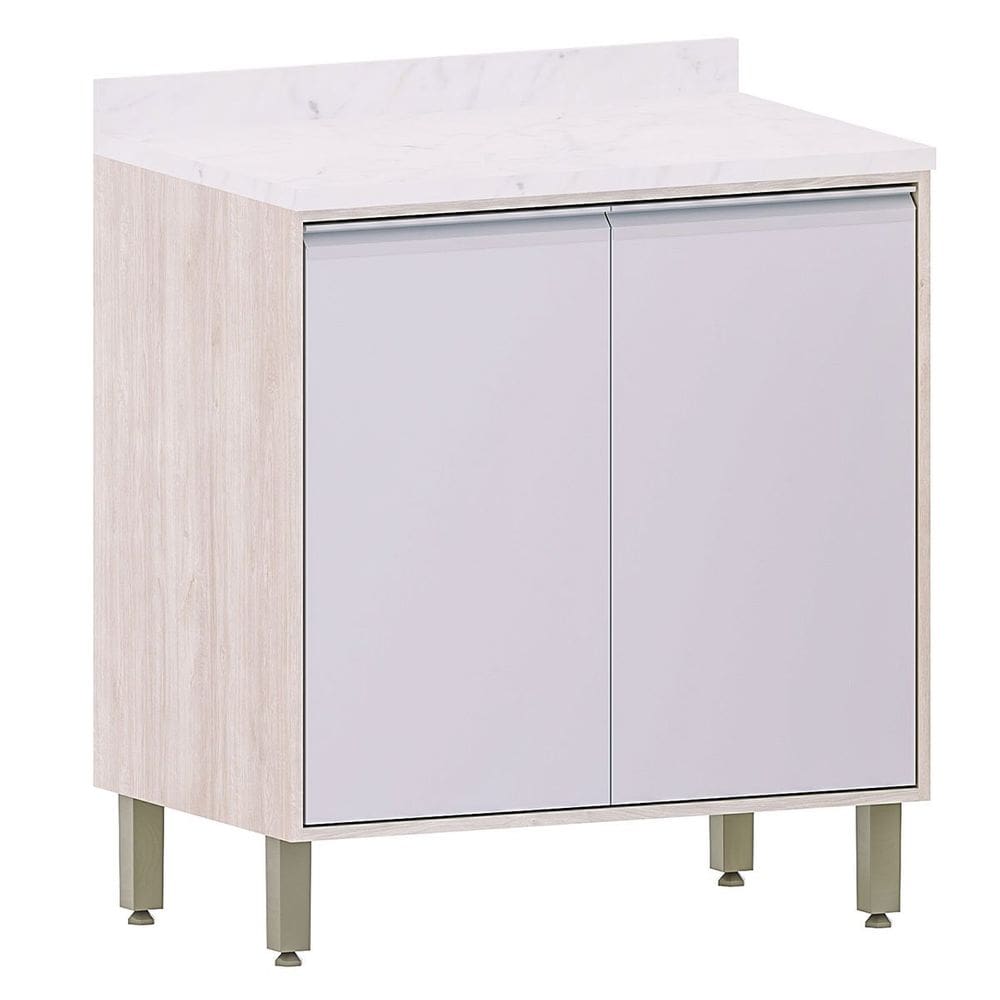 Balcão para Cozinha Modulada 80 cm 2 Portas Atenas