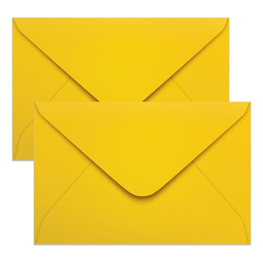 Envelope Convite De Casamento Amarelo 160X235Mm Scrity 100Un