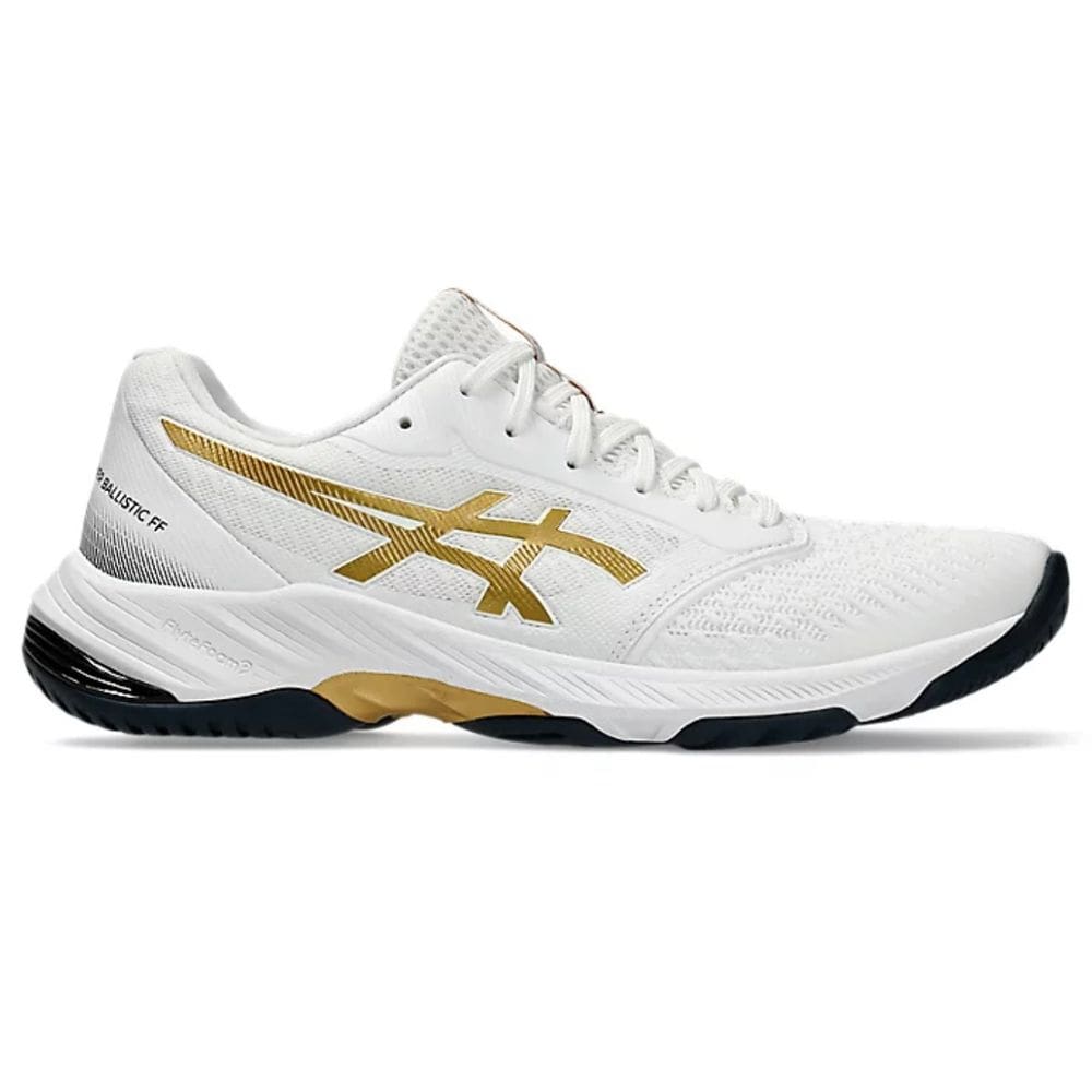 Tênis Asics Netburner Ballistic Ff 3 Masculino - Branco+dourado