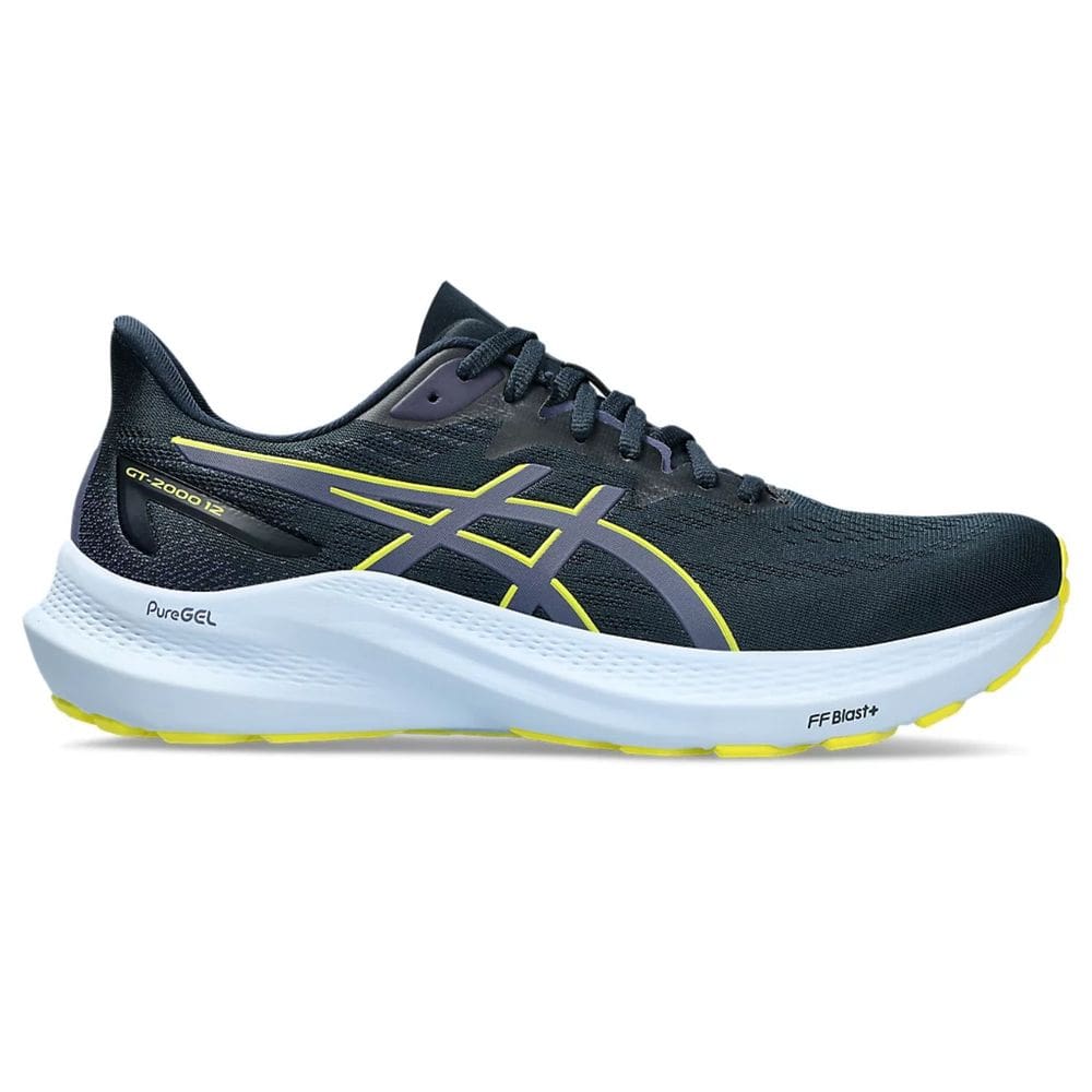 Tênis Asics GT-2000 12 Masculino - Azul Petróleo+Amarelo