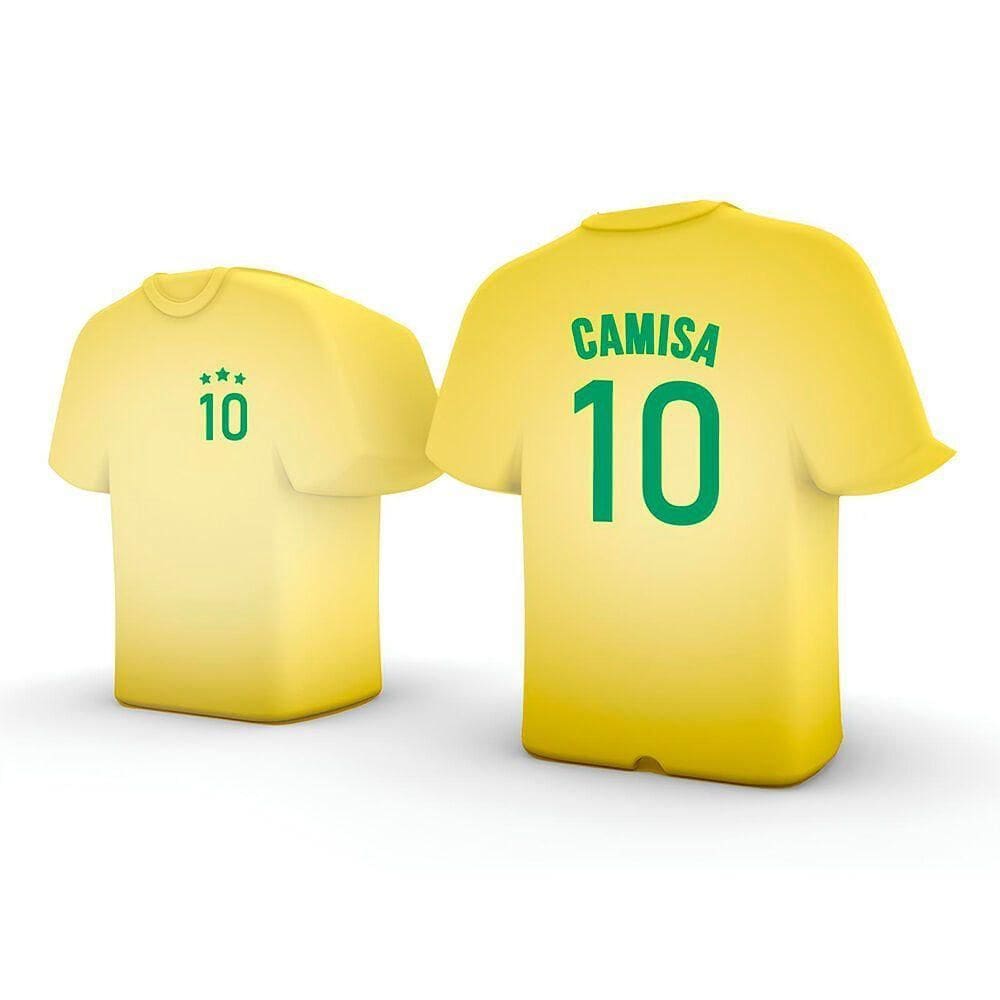 Ilumine Seu Amor Pelo Futebol: Luminária Camisa 10 Brasil Para Casa Ou Escritório!