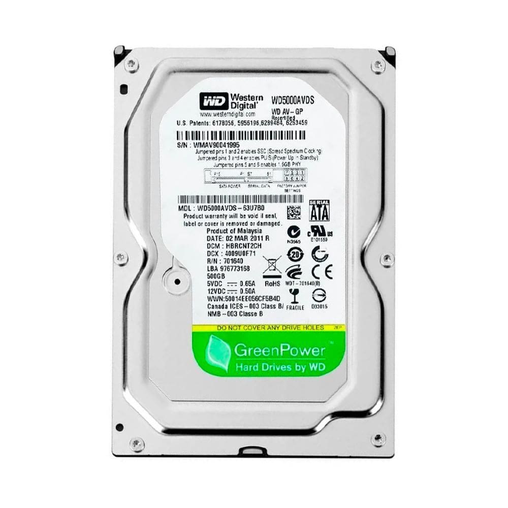 Hd Western Digital Wd5000Avcs-632Dy1 500Gb Sata Ii 3Gb/S