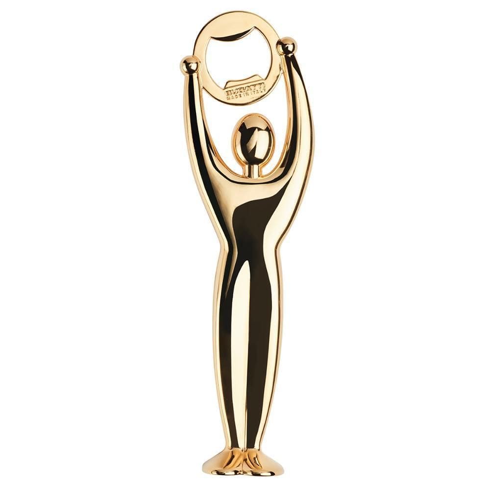 Abridor De Garrafas Banhado Ouro 24Kl Dourado Gym Bugatti