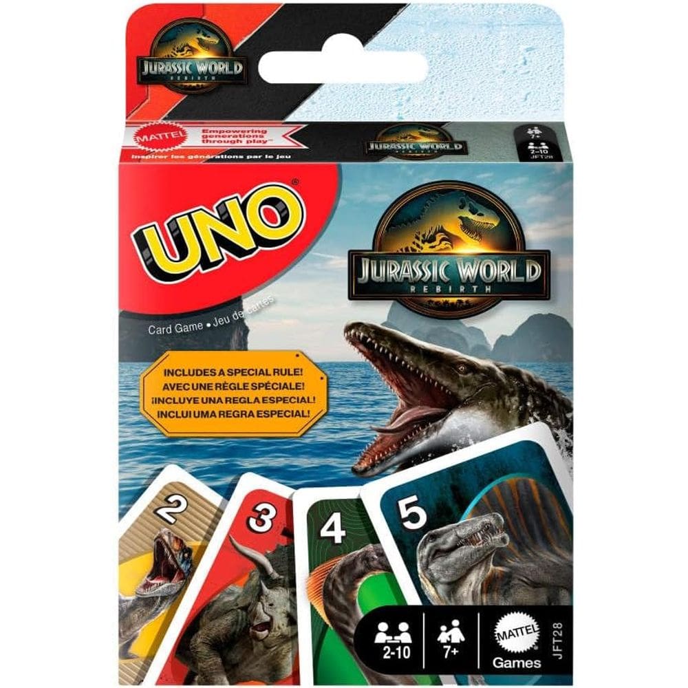 UNO Jogo de Cartas Jurassic World Rebirth - MATTEL - JFT28